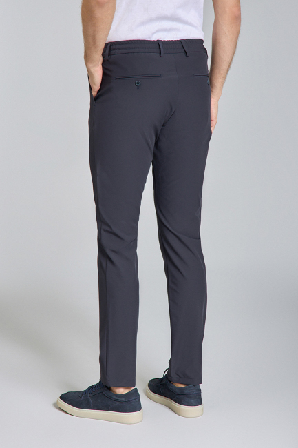 Erkek Lacivert Jogger Cepli Lastikli Rahat Spor Pantolon (1)