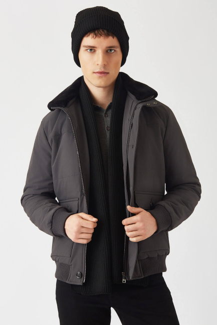 Anthracite Men's Coat - 3