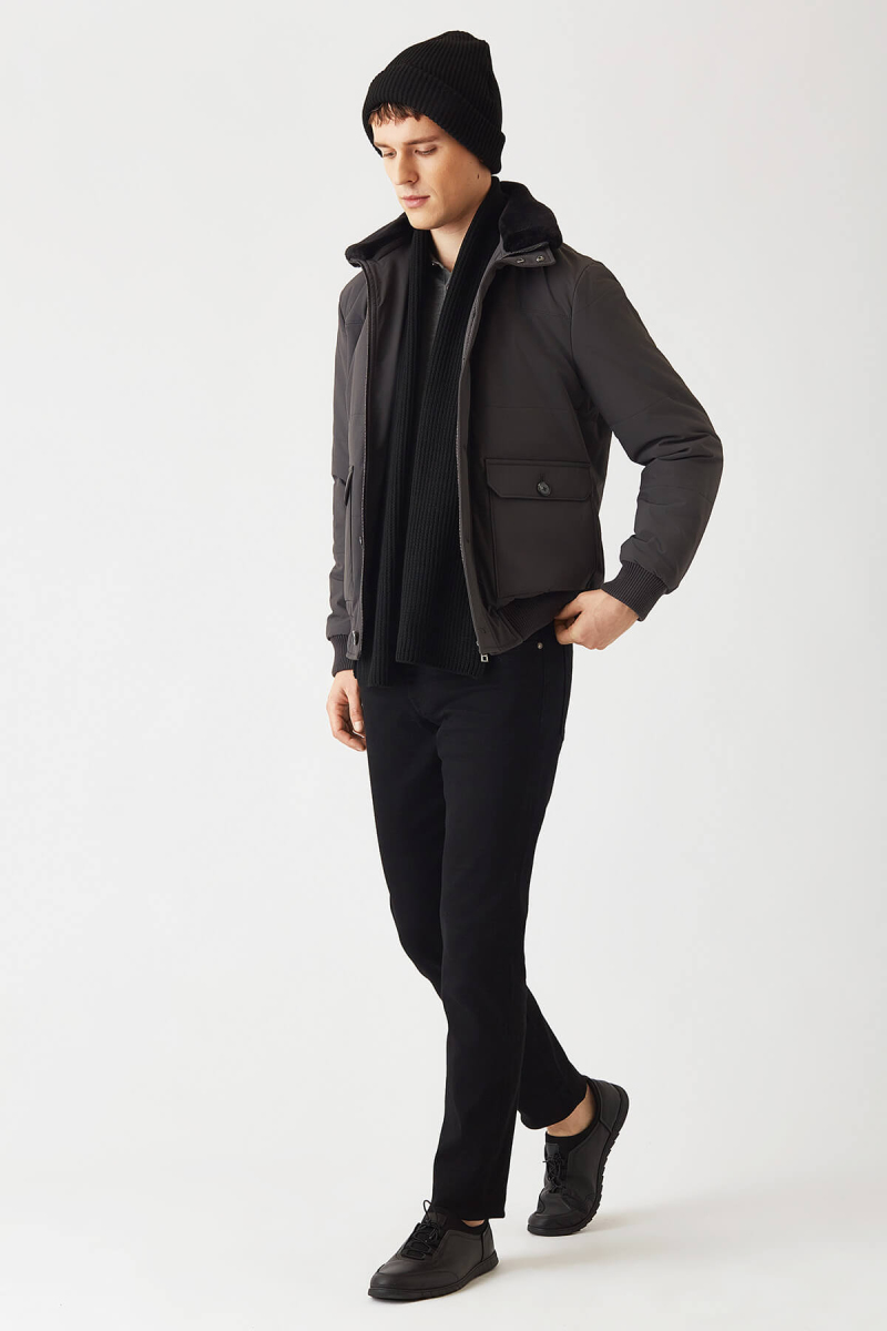 Anthracite Men's Coat - 4