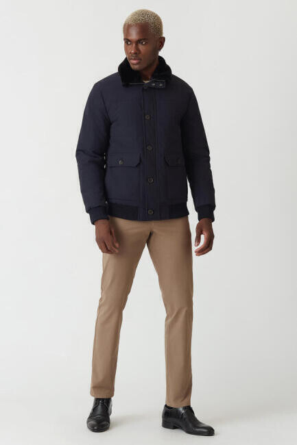 Erkek Mont Lacivert - 5