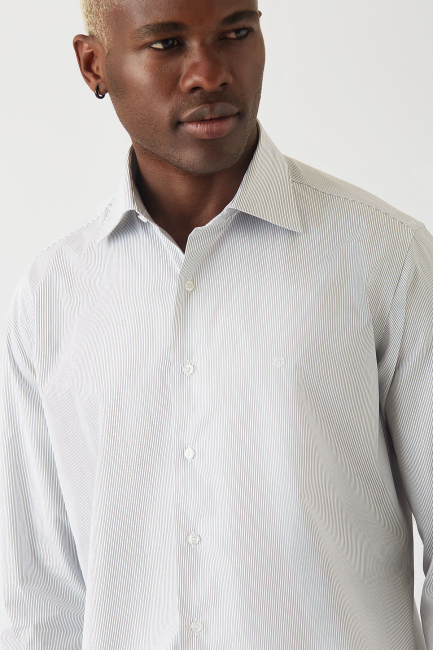 Erkek Pamuk Regular Fit Basic Klasik Gömlek - 3