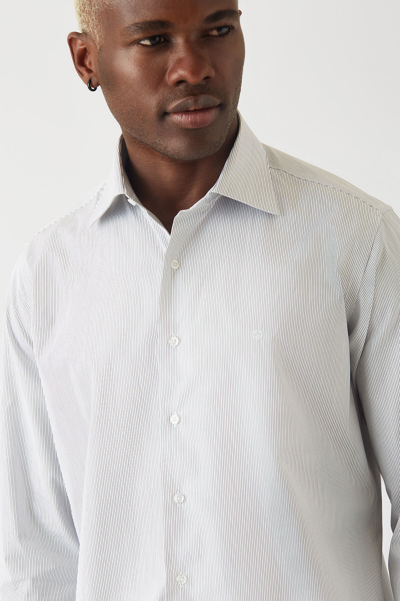 Erkek Pamuk Regular Fit Basic Klasik Gömlek - 3