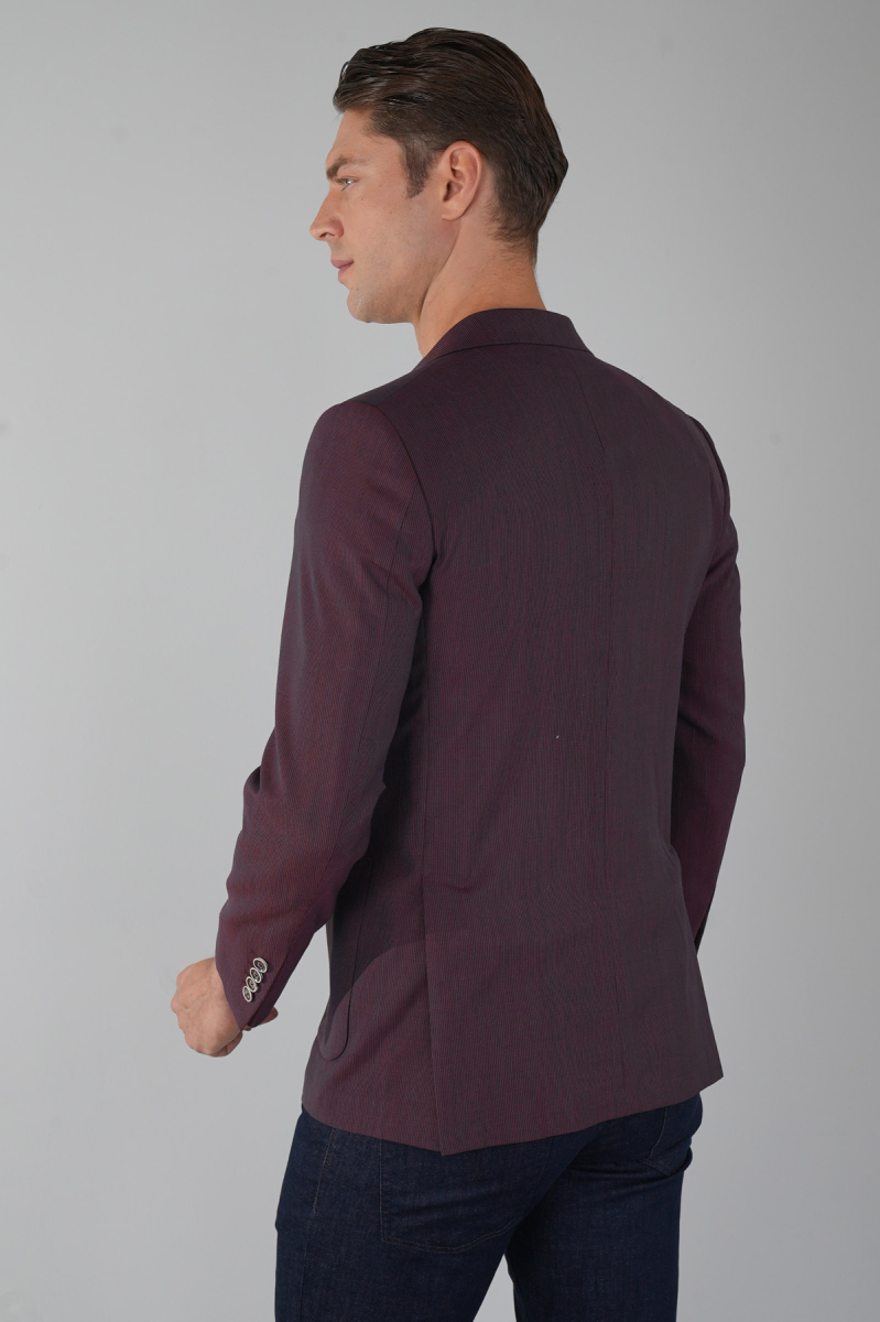 Erkek Platinum Regular Fit Keten Ceket Mavi (1)