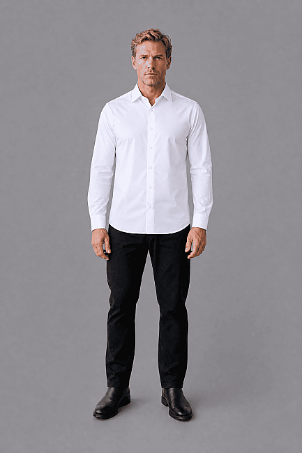 Mavi Regular Fit Polyester Klasik Gömlek - 6