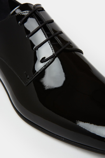 Erkek Rugan Klasik Siyah Ayakkabı - 4