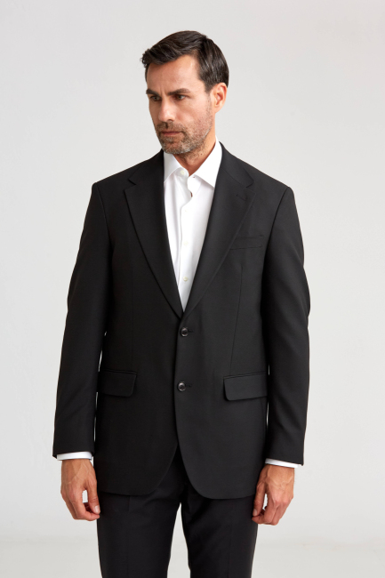 Erkek Siyah 6 Drop Ceket - 4