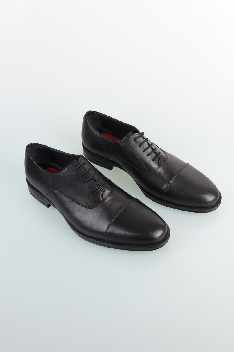 Erkek Siyah Gerçek Deri Ayakkabı - 1