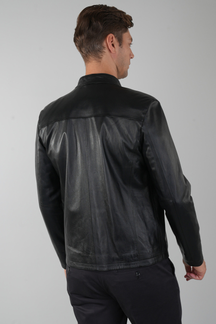 Erkek Siyah Gerçek Deri Ceket (1)