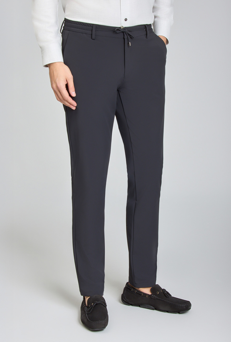 Erkek Siyah Jogger Cepli Lastikli Rahat Spor Pantolon - 4