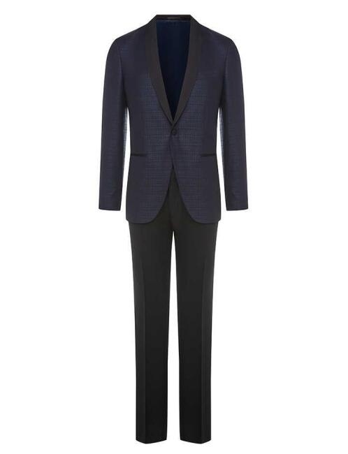 Erkek Slim Fit Lacivert Smokin Takım - 1