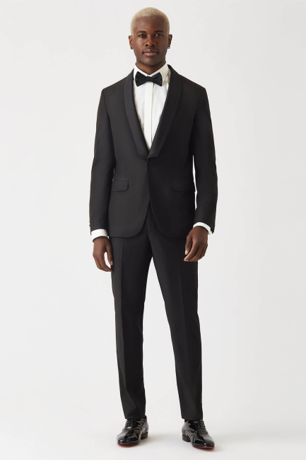 Erkek Slim Fit Siyah Smokin Takım