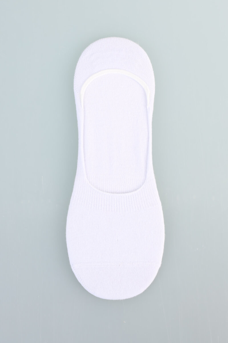 Erkek Sneaker Kısa Babet Çorap Beyaz - 1