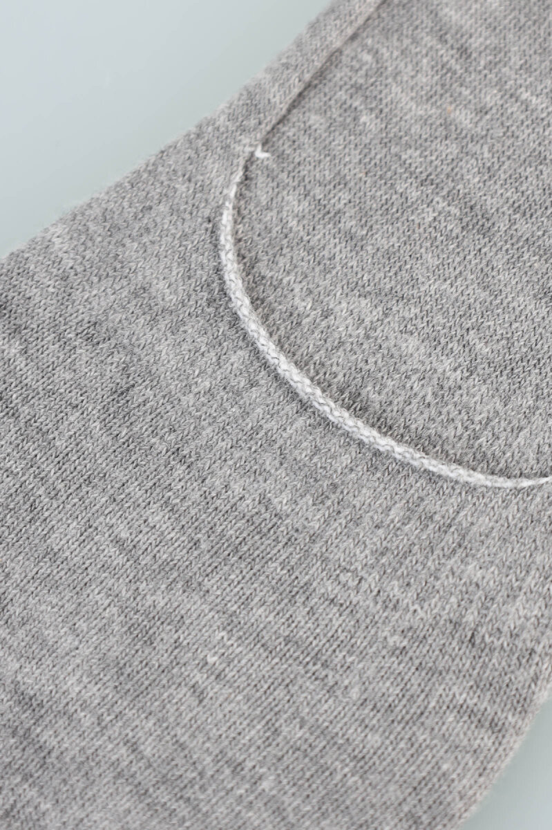 Erkek Sneaker Kısa Babet Çorap Gri - 2