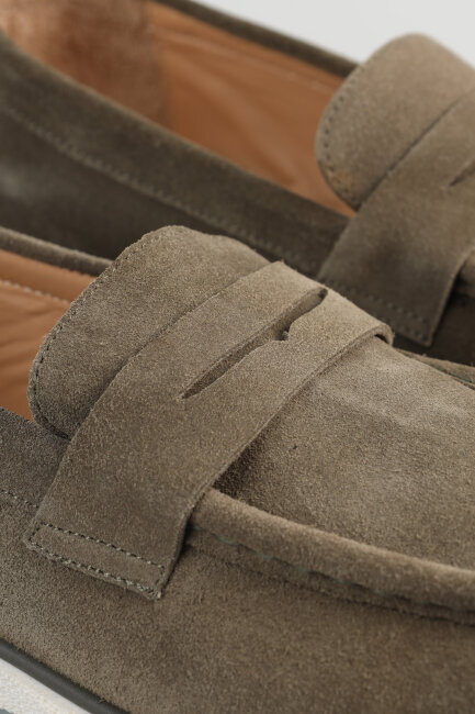 Erkek Süet Loafer Haki Ayakkabı - 2