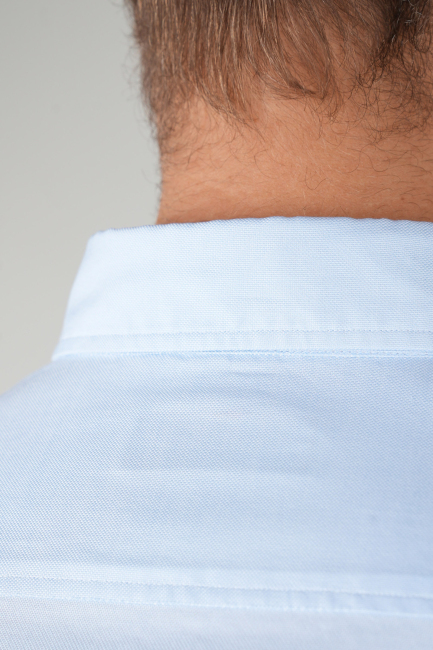 Erkek Uzun Kollu Regular Fit Açık Mavi Gömlek - 5