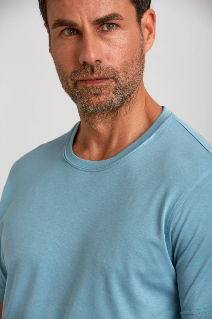 O Yaka Yeşil Erkek T-Shirt - 5