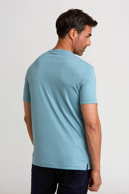 O Yaka Yeşil Erkek T-Shirt - 3