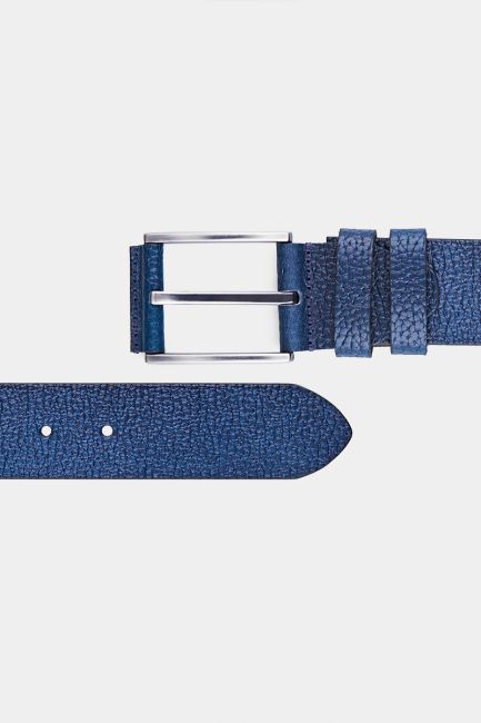 Gerçek Deri Flotter Lacivert Erkek Kemer