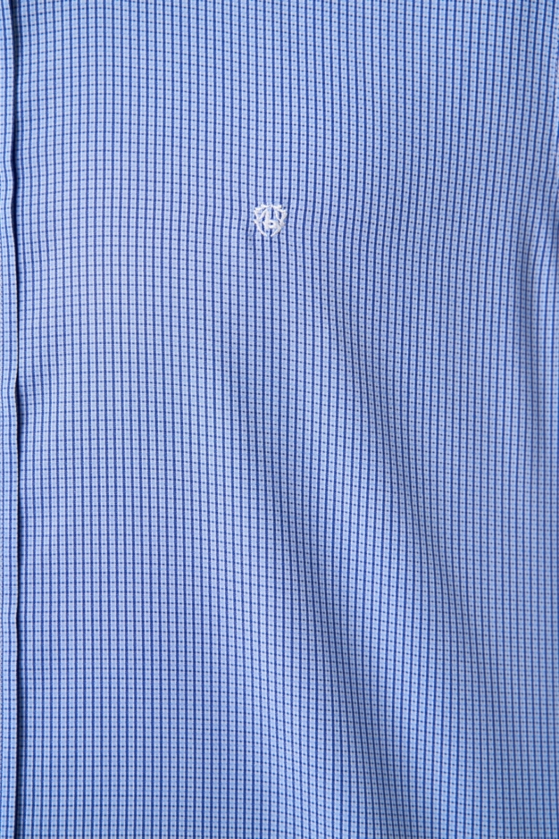 Regular Fit Mavi Paşa Yaka Spor Erkek Gömlek - 3