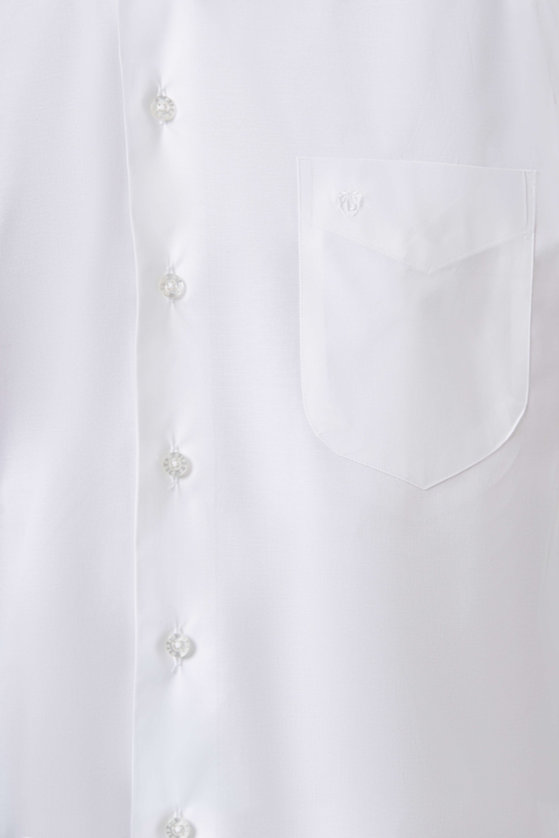 Regular Fit Klasik Beyaz Erkek Gömlek - 3