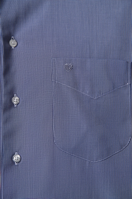 Regular Fit Lacivert Spor Basic Erkek Gömlek - 3