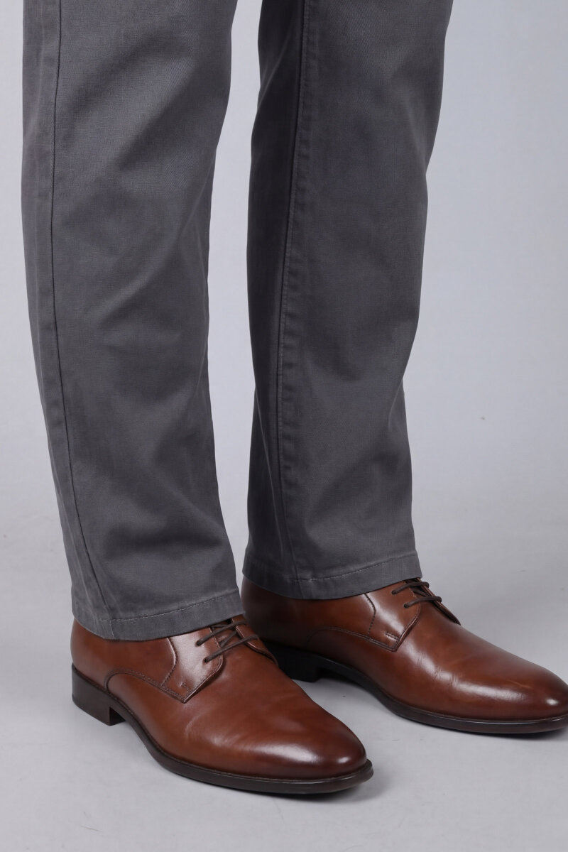 Gri Gabardin Pamuklu 5 Cepli Spor Pantolon - 5