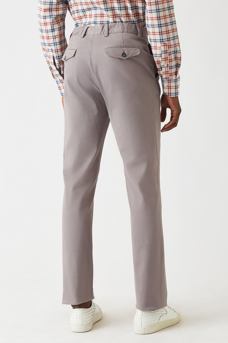 Gri Lastikli 4 Cepli Erkek Pantolon - 2