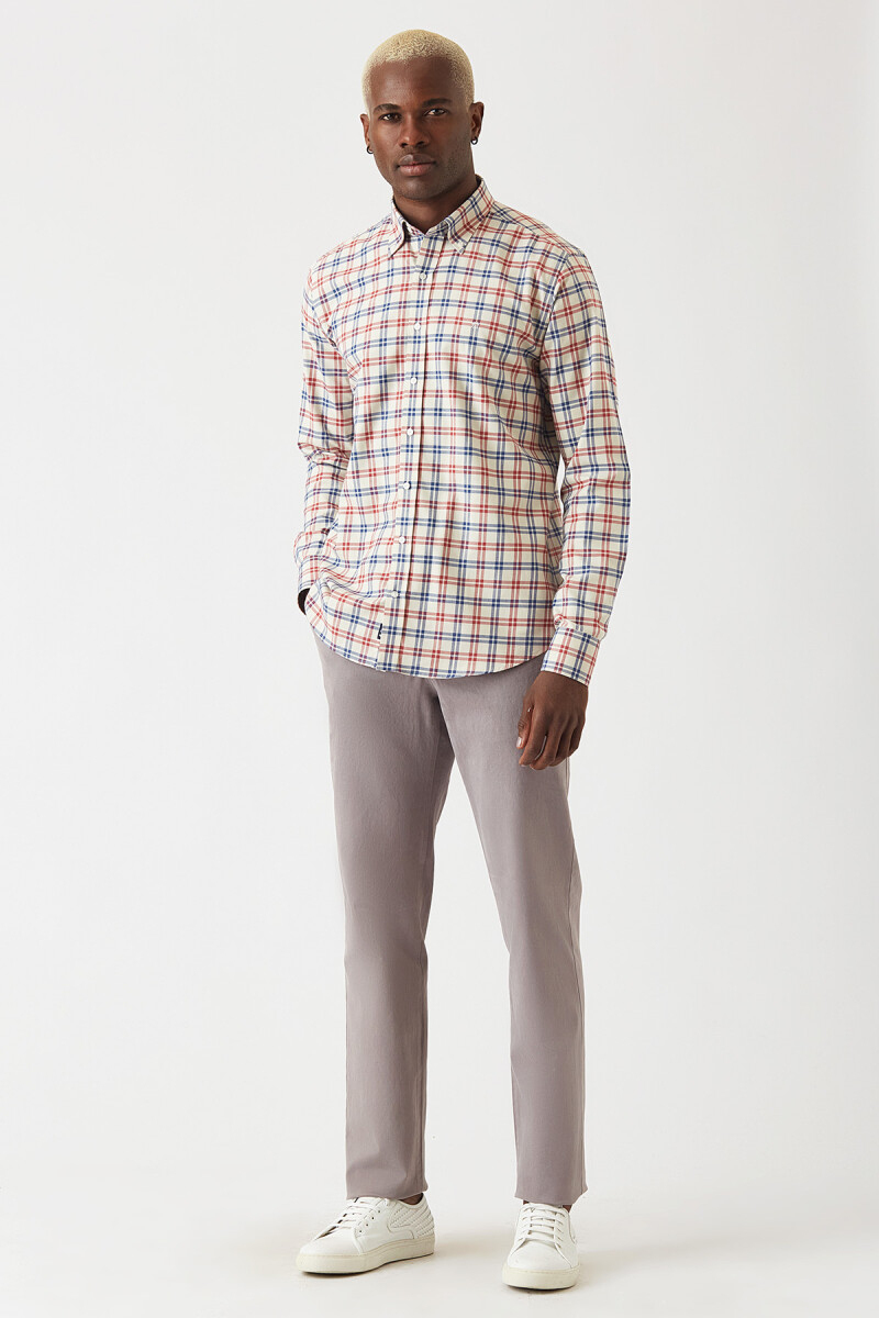 Gri Lastikli 4 Cepli Erkek Pantolon - 4