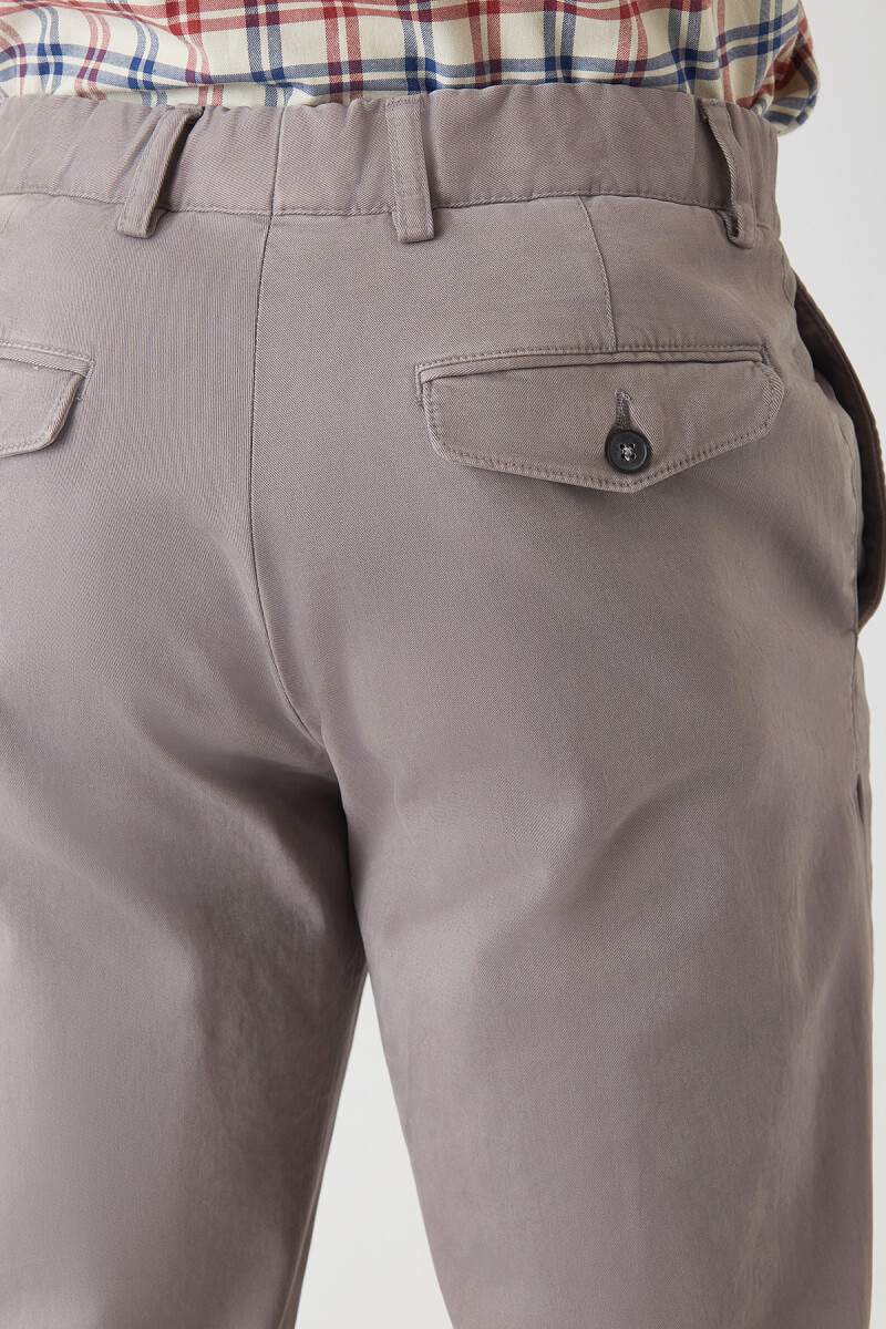 Gri Lastikli 4 Cepli Erkek Pantolon - 3