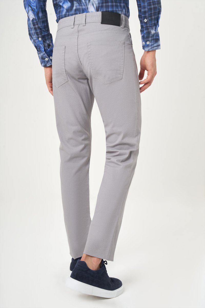 Gri Pamuk 5 Cepli Spor Erkek Pantolon (1)