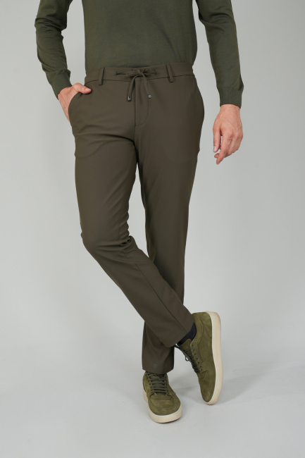 Haki Jagger Lastikli Rahat Erkek Pantolon