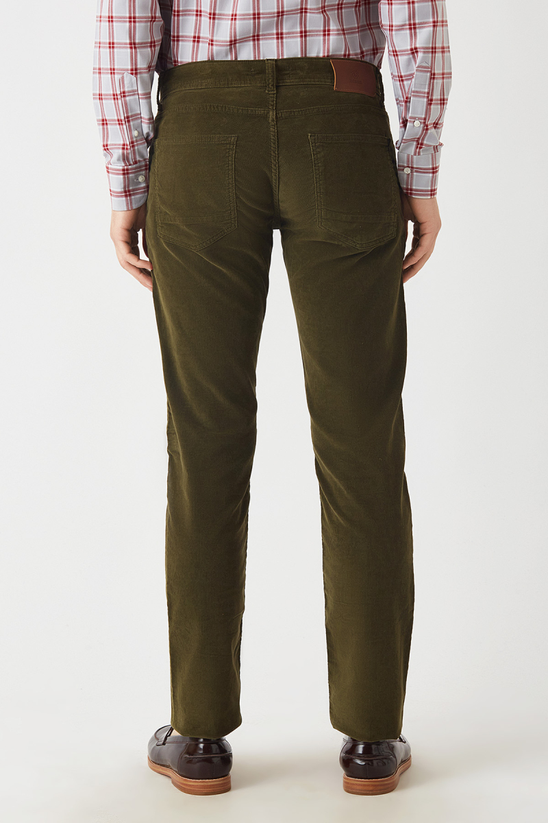 Haki Kadife 5 Cepli Spor Erkek Pantolon - 2