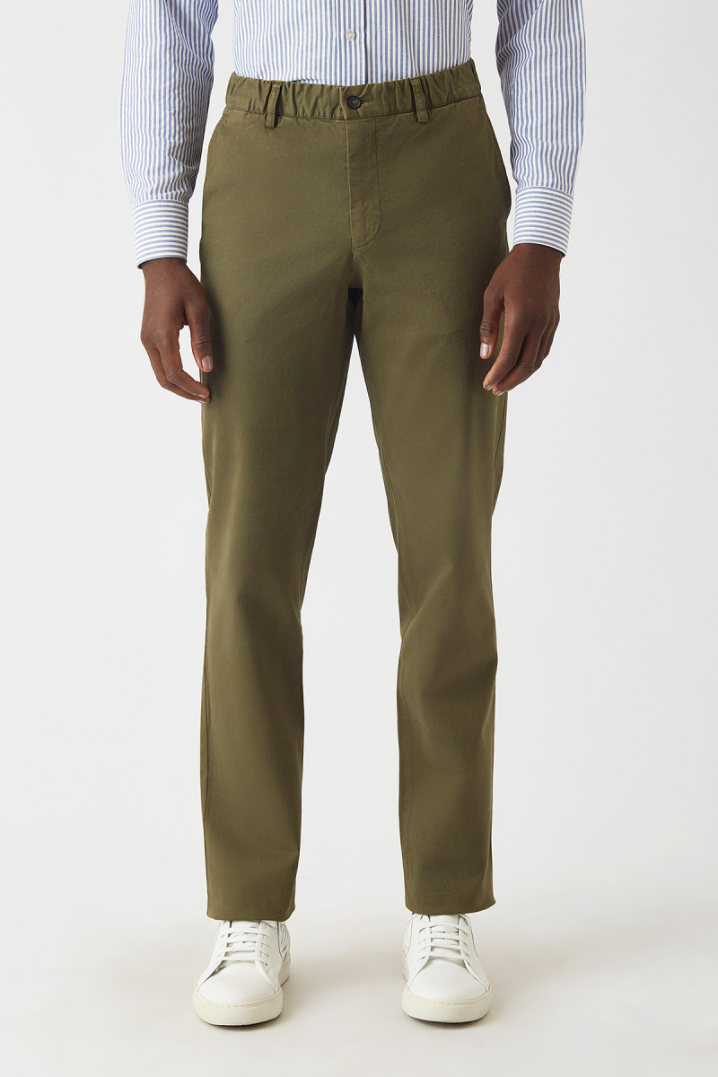 Haki Lastikli 4 Cepli Spor Erkek Pantolon - 1