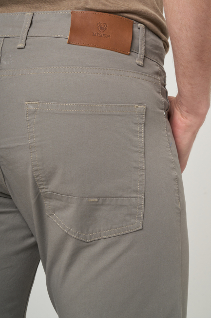 Haki Pamuk 5 Cepli Spor Erkek Pantolon - 4