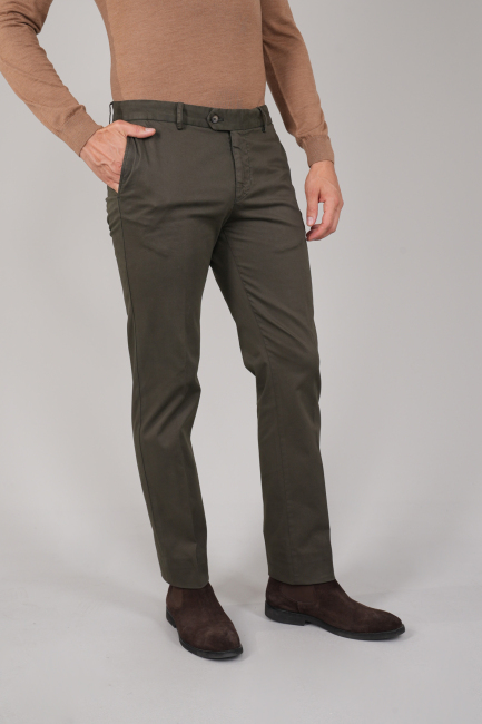 Haki Pamuklu 4 Cepli Erkek Basic Spor Pantolon
