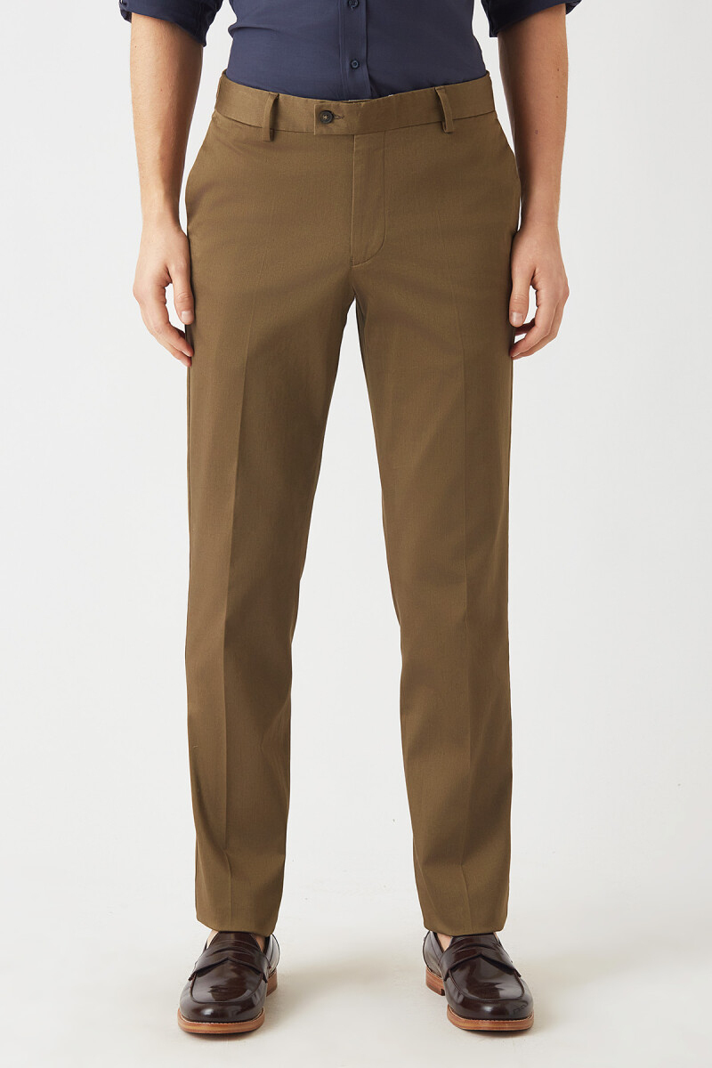 Haki Saten 4 Cepli Spor Erkek Pantolon - 1