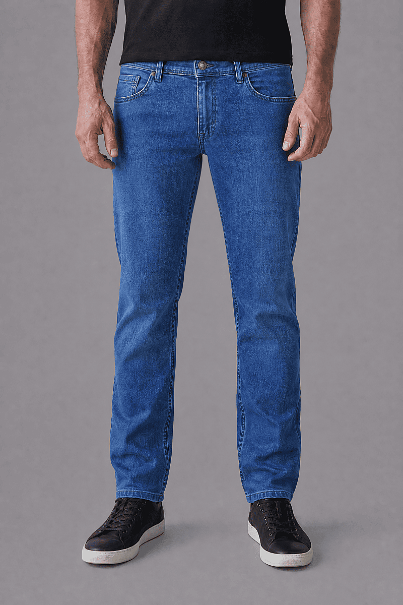 Pamuk Denim Cepli Indigo Pamuklu Pantolon Jean