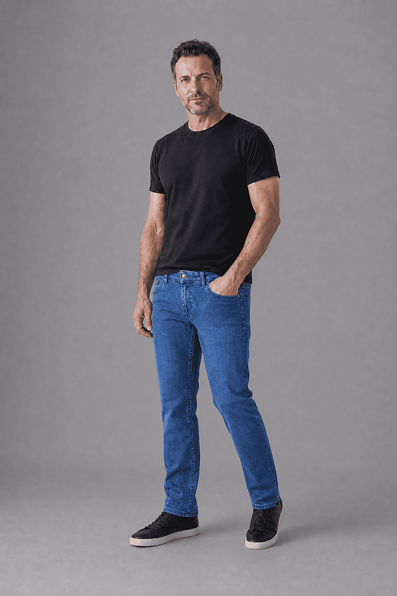 Pamuk Denim Cepli Indigo Pamuklu Pantolon Jean - 4
