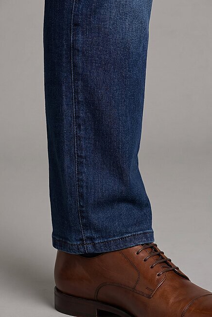 Indigo Pamuk Denim Cepli Doğal Jean Pantolon - 4