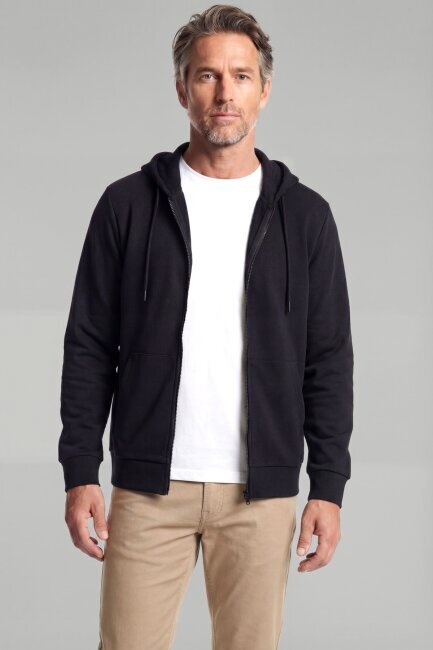 Erkek Pamuk Siyah Eşofman Üstü - 1