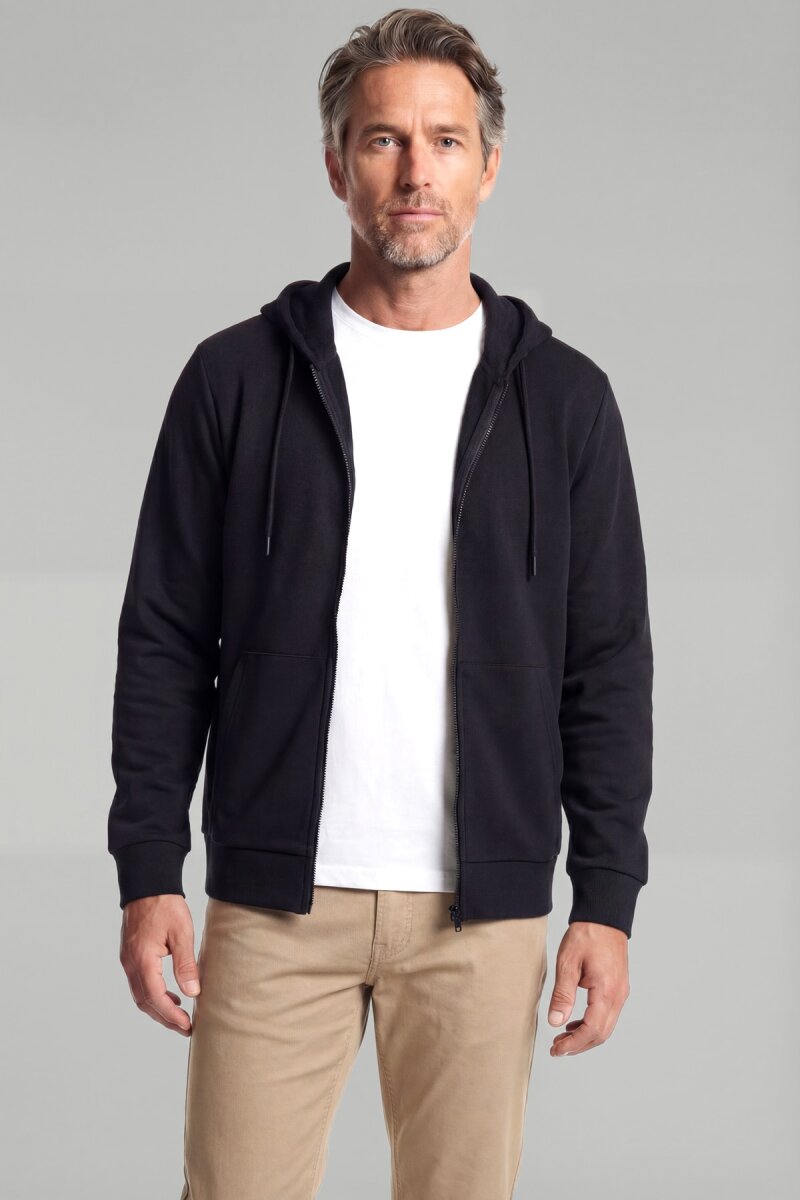 Erkek Pamuk Siyah Eşofman Üstü - 1