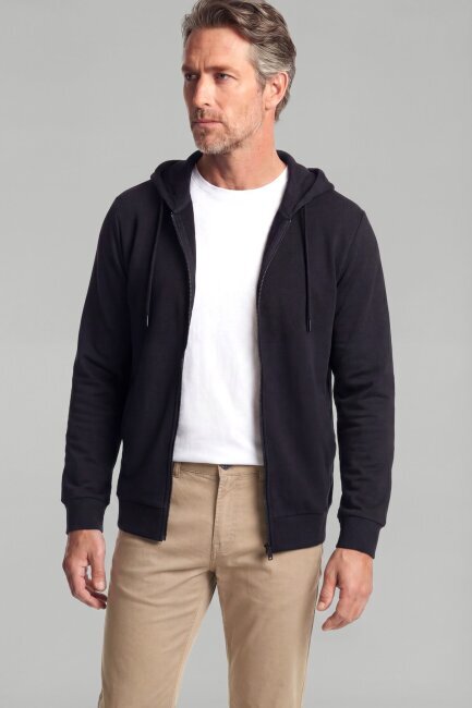 Erkek Pamuk Siyah Eşofman Üstü - 3