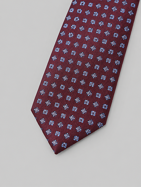 Silk Tie Mendil Suit Burgundy (3)