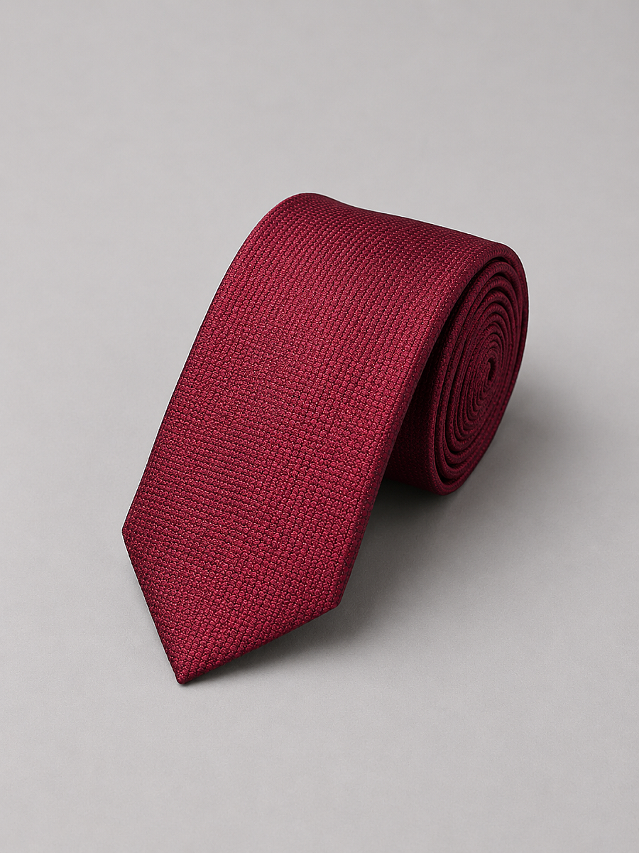 Bordo İpek Kravat - 1