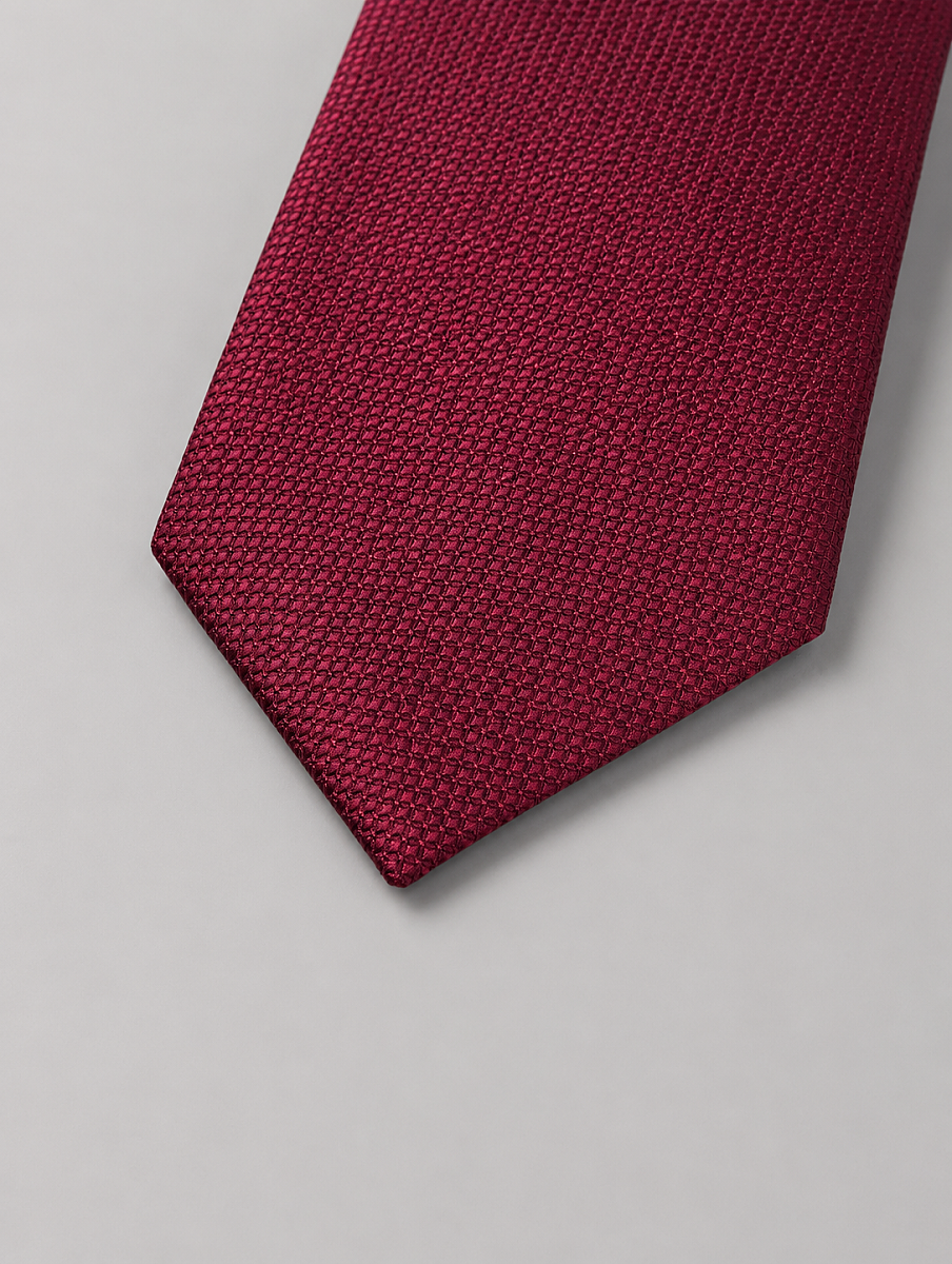 Bordo İpek Kravat - 4