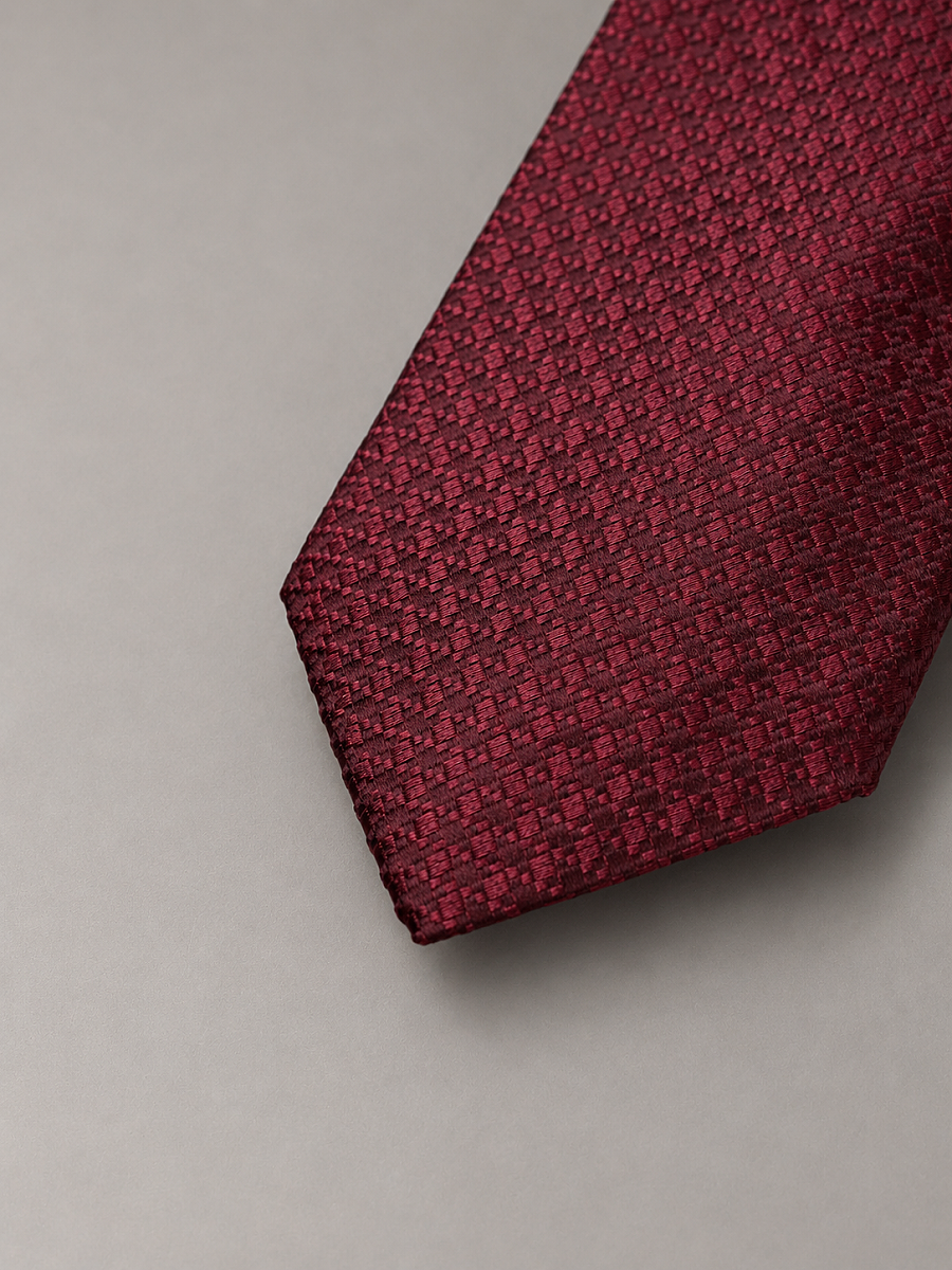 Bordo İpek Kravat - 4