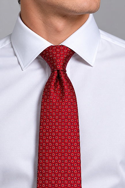 Silk Tie Mendil Suit Red (3)