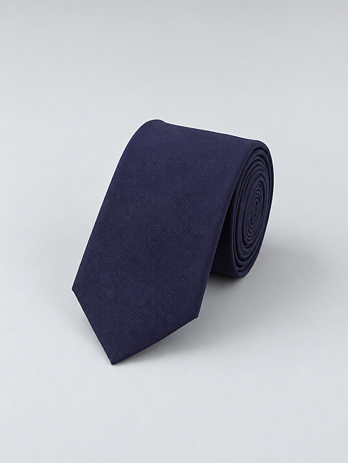 Silk Tie Mendil Suit Navy