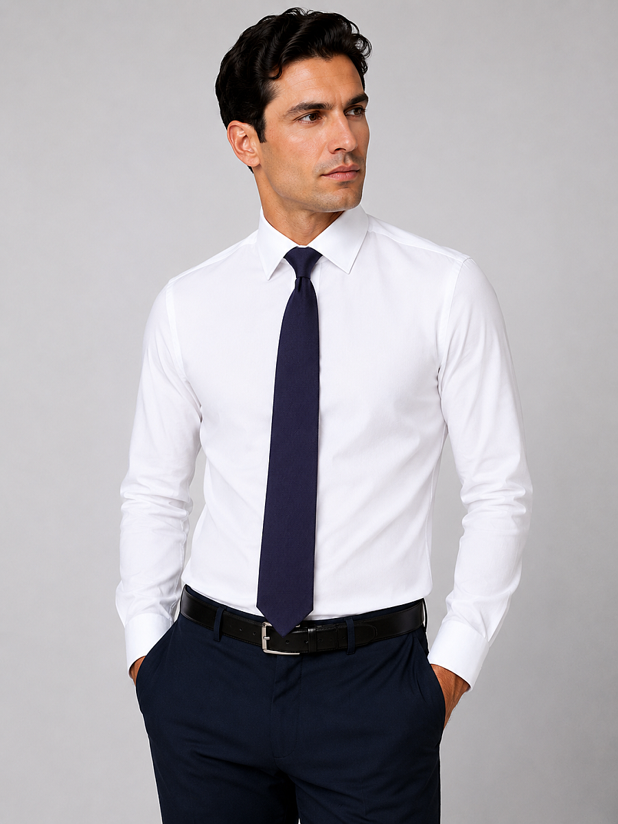 Lacivert İpek Kravat - 2