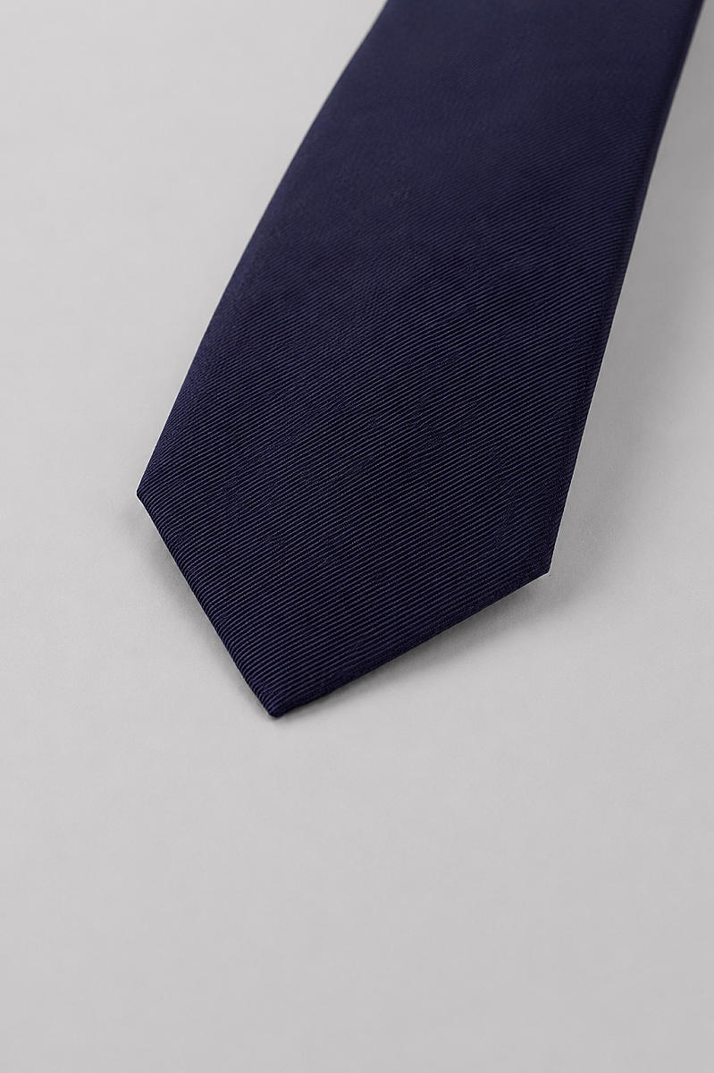 Lacivert İpek Kravat - 4